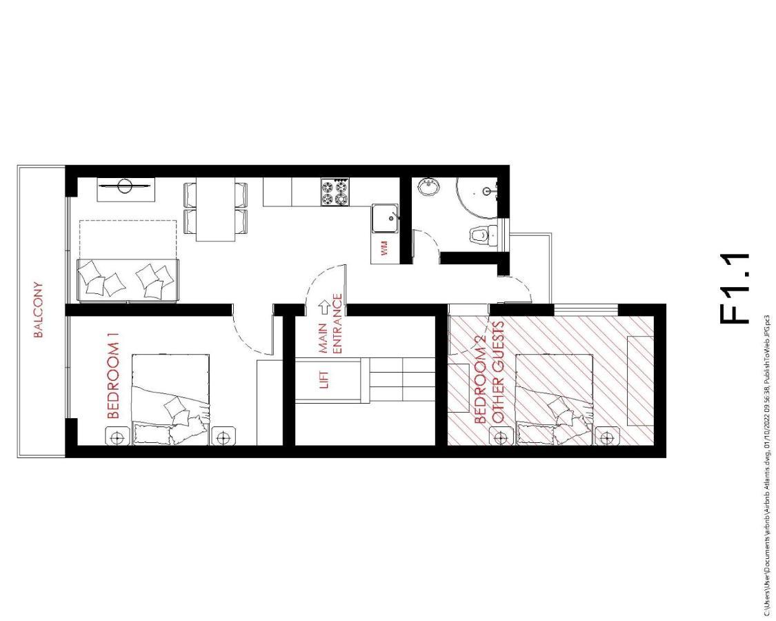 F1 1 Lovely Room, Bathroom And Living Shared Saint Julian's Ngoại thất bức ảnh